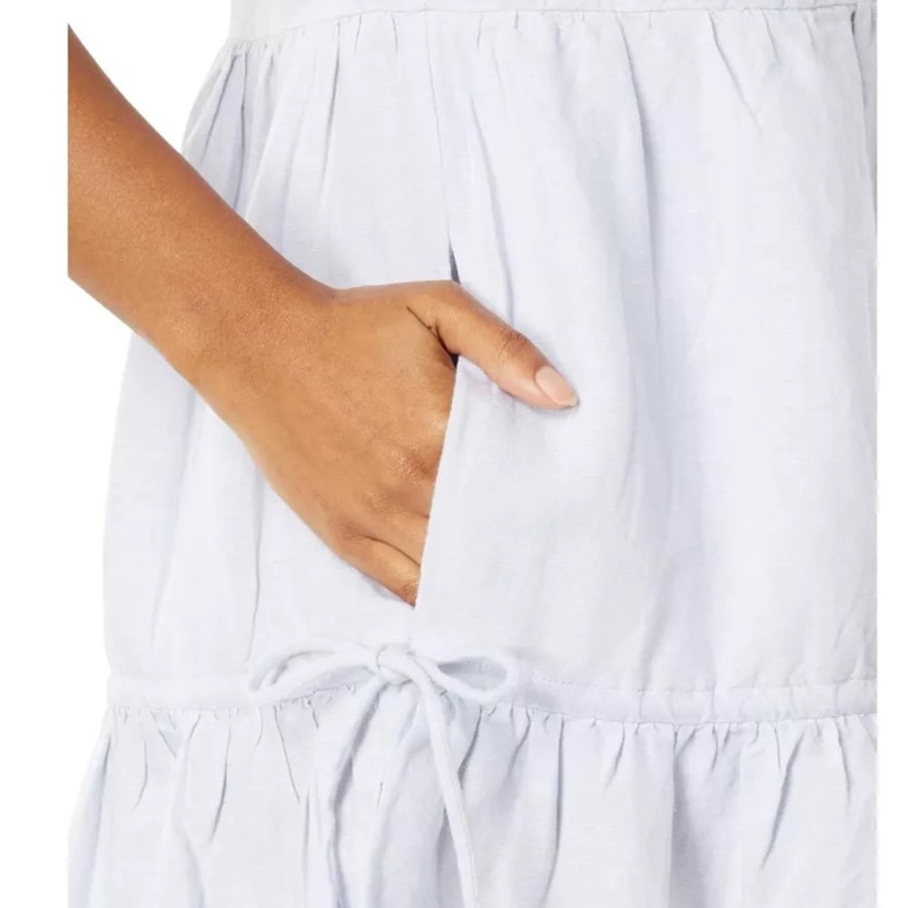 Madewell Lorelei Mini Dress Linen Blue XS - Picture 9 of 9